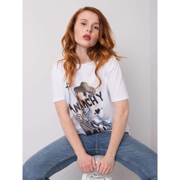 H&B T-Shirt Donna A Maniche Corte Edgerley Bianco L-image