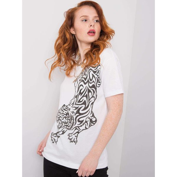 H&B T-Shirt Stampata Da Donna Selma Bianco L-image