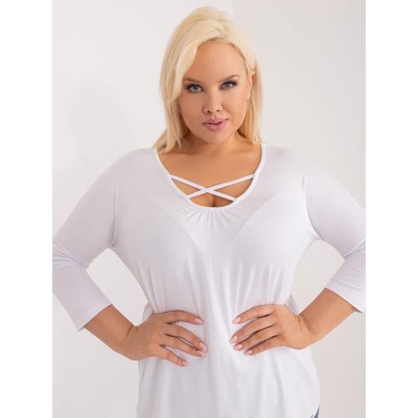 Maglietta Basic Feel Good A Manica Lunga Da Donna Al-Fassi Bianco 3XL-image