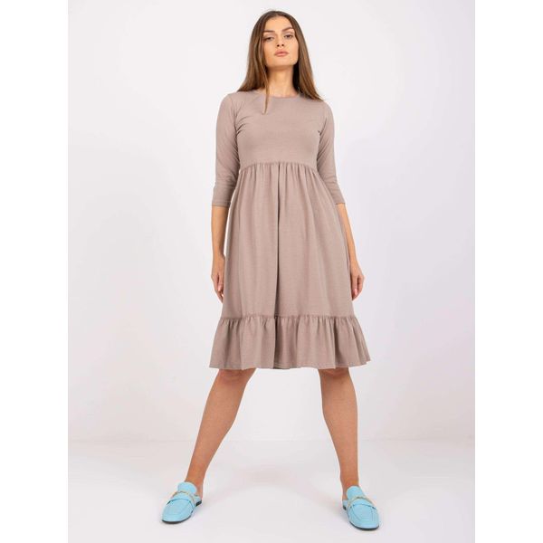 Rue Paris Abito Midi Donna Calebw Beige Scuro S-image