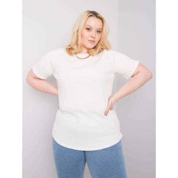 Maglietta Basic Feel Good A Maniche Corte Da Donna Mahtabr Ecru Xl-image