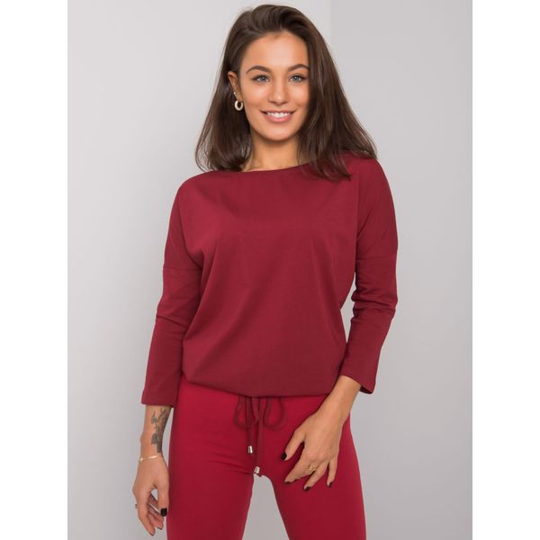 Basic Feel Good T-Shirt Donna A Maniche Lunghe Alia Bordeaux S-image