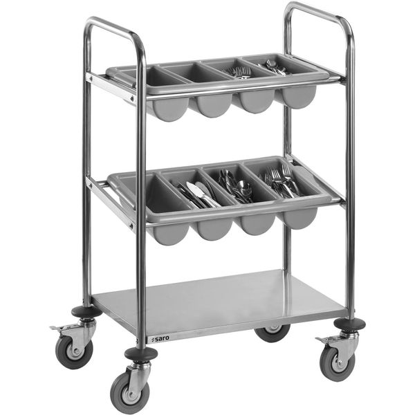 Carrello Portaposate Modello Ines, Dimensioni: L 630 X P 400 X H 980-image