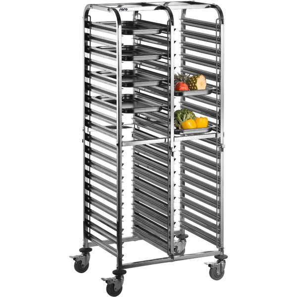 Carrello A Ripiani Per Teglie Da Forno 600 X 400 Mm Modello Liam Duo, Dimensioni: L 880 X P 600 X H 1735-image