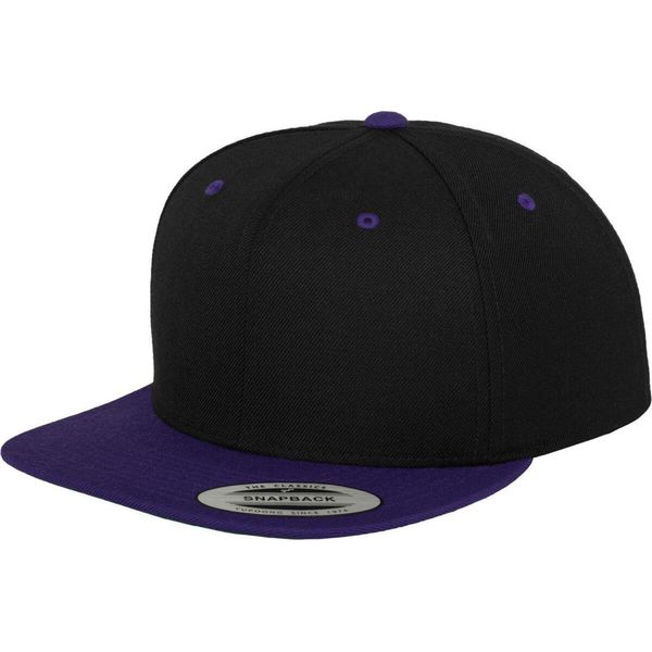 Flexfit 6089MT | Cappellino Classico A Due Toni - Colore: Nero/Viola - Taglia: Unica-image
