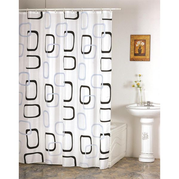 Msv Tenda Da Doccia Antimuffa - Antibatterica, Lavabile, Impermeabile - Poliestere, "Vintage"" 180X200Cm"-image