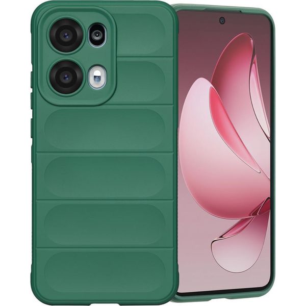 Oppo Reno 13 Pro Sleeve - Silicone - Custodia/Copertura Morbida Imoshion - Verde Scuro-image
