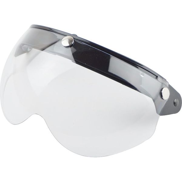 Visiera Universale A 3 Scatti Per Casco Retrò Protezione Dal Vento Protezione Dal Sole Caschi Da Moto Mezzo Viso-image