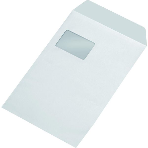 Mayer-Network 30005501 Versandtaschen C4 , Mit Fenster, Gummiert, 100 G/Qm, Weiß, 250 StüCk-image