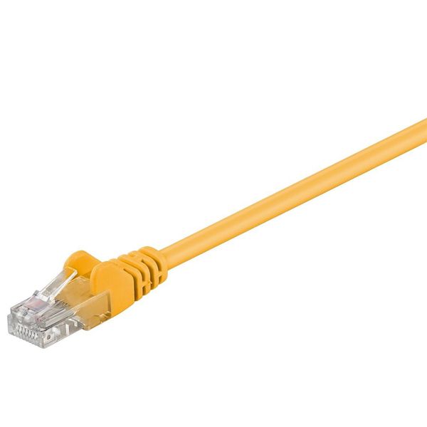 Goobay 68386 Cavo Patch Cat 5E, U/Utp, Giallo, 7,5 M - Miscela Di Rame Cca-image