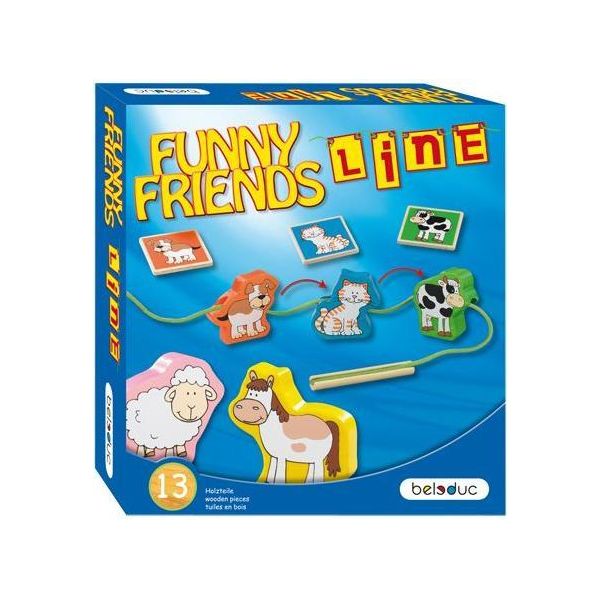 Beleduc Gioco Educativo Funny Friends Line - Scatola Di Cartone - Multicolore-image