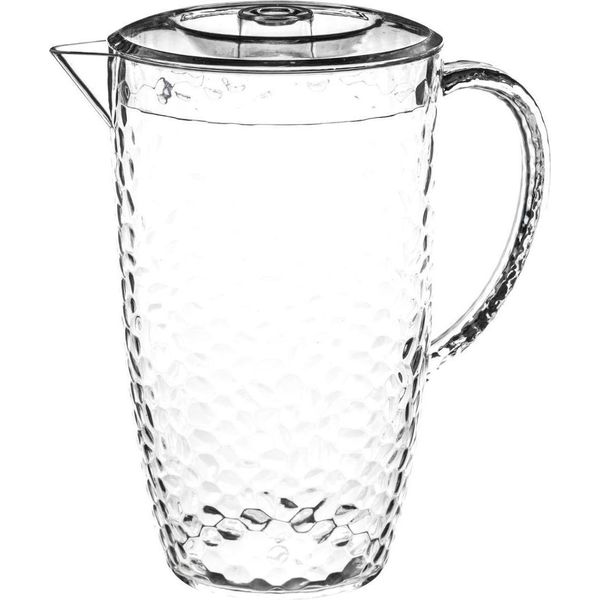 5Five Simply Smart Krug Mit Deckel Estiva In GehäMmerter Optik, Kunststoff, Transparent, 2 Liter, 125323-image