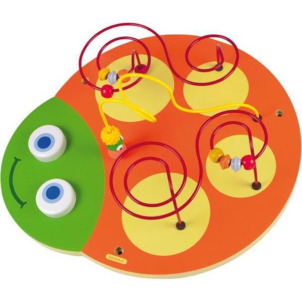 Beleduc Gioco Da Parete In Legno Testa Di Bruco Giocattolo Educativo 53 Cm Bambini-image