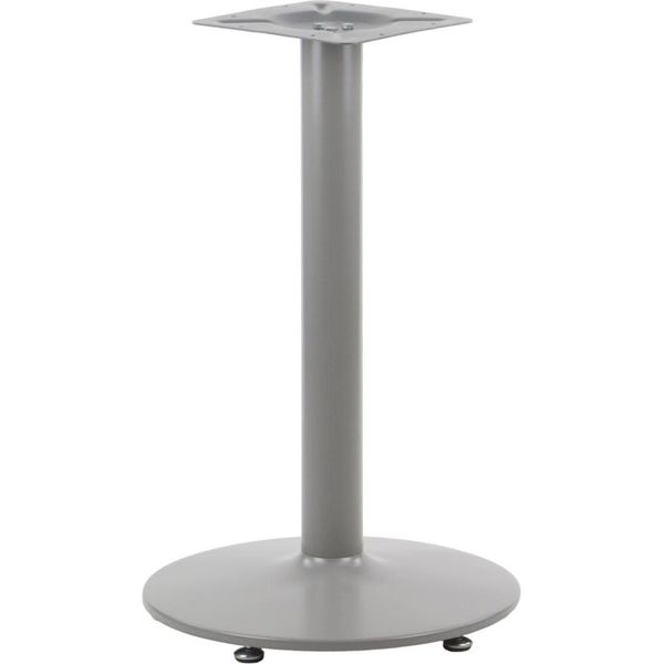 Base Per Tavolo In Metallo NY-B006, Per Ufficio, Hotel, Ristorante, Diametro 46 Cm, Altezza 72 Cm, Grigio-image