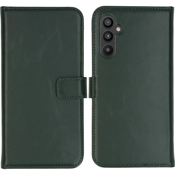 Custodia Per Samsung Galaxy A34 - Vera Pelle - Selencia Flip Flap - Verde-image