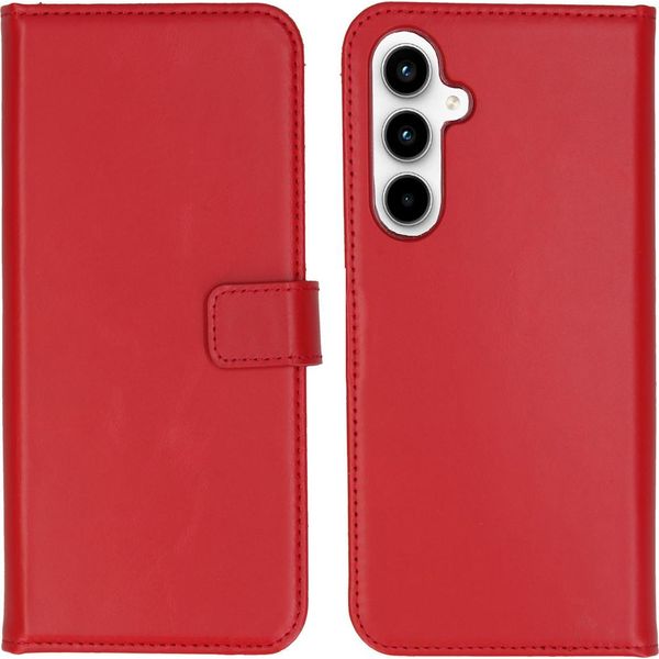 Custodia Per Samsung Galaxy A35 - Vera Pelle - Selencia Flip Flap - Rosso-image