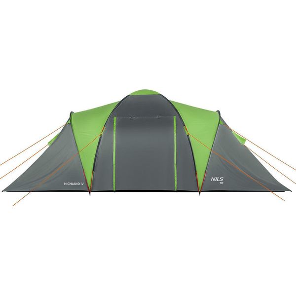 Tenda Familiare Nils Camp NC6431 Highland Iv Verde/Grigio-image