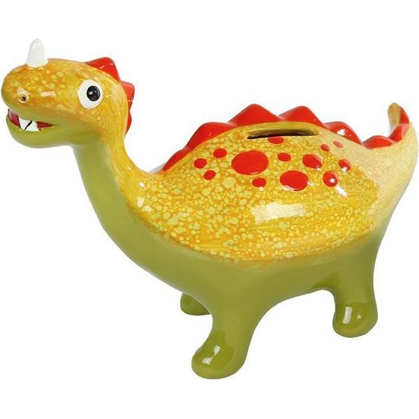 Salvadanaio In Ceramica Per Dinosauri - Colorato Salvadanaio Per Bambini-image
