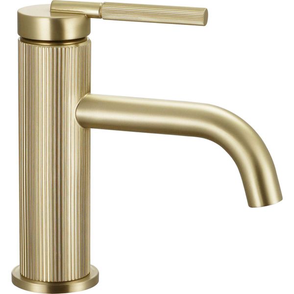 Rubinetto Per Lavabo Rea Js-B348Bg Argon Basso Spazzolato Oro-image