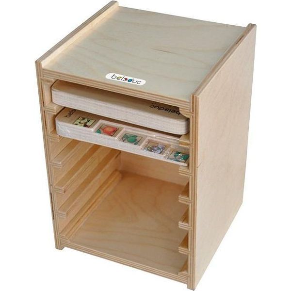Beleduc Puzzle Scaffale Di Cartone Multicolore Giocattolo Educativo-image