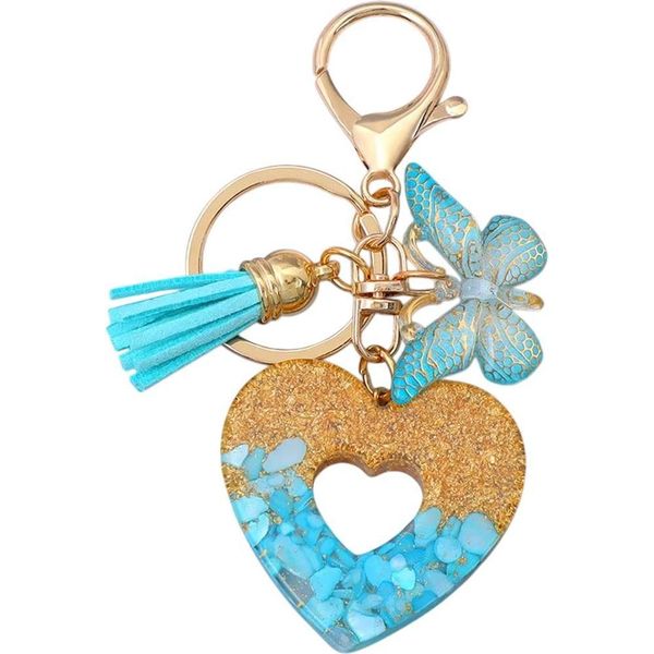 Portachiavi A Cuore - Blu Debole KP37996-image