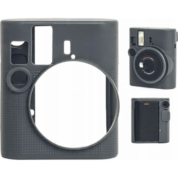 Custodia Custodia Cover Silicone Per Fuji Fujifilm Instax Mini 41 / Grigio-image