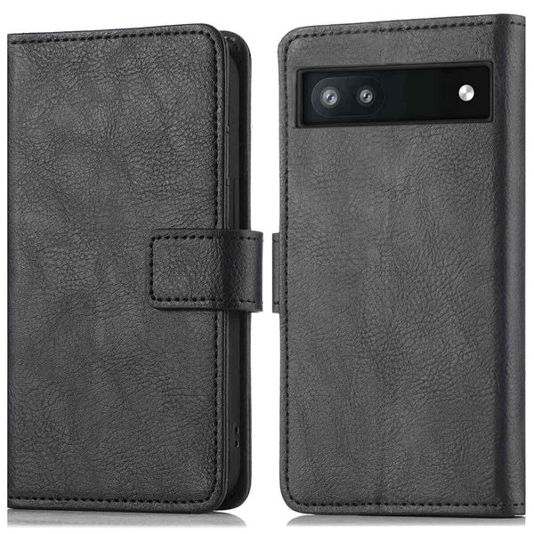 Custodia Per Cellulare Imoshion Per Google Pixel 6A - Cover Flip A Libro - Nero-image