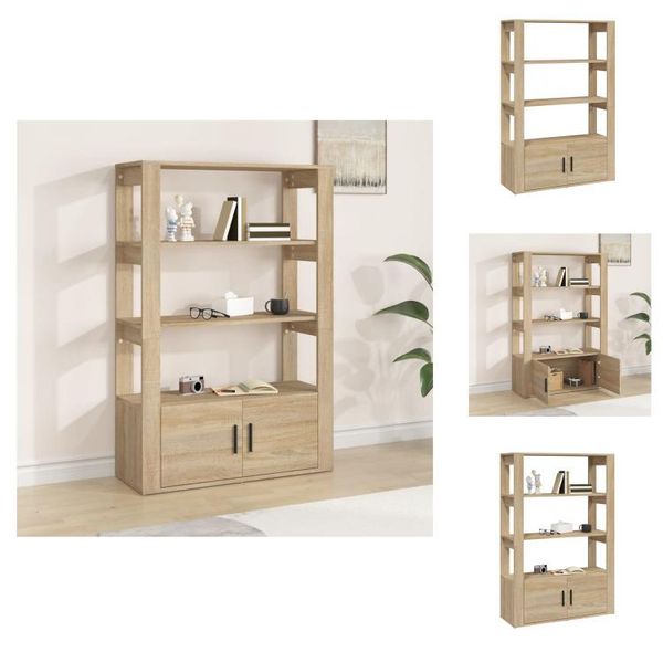 Vidaxl Credenza Sonoma-Rovere 80X30X119,5 Cm In Legno - Credenze-image