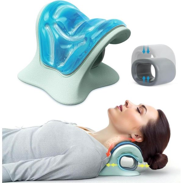 Tech Fun, Barella Per Il Collo, Ortopedica, Con Gel Refrigerante E Anello Flessibile, Contro I Dolori E Le Tensioni Del Collo, Per Il Rilassamento Quotidiano Del Collo-image