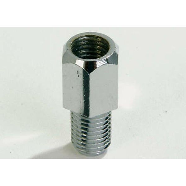Adattatore Specchio Cromato, Da Foro M8 Destro A Bullone M8 Sinistro.-image