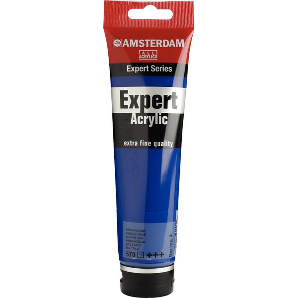 Amsterdam Serie Expert Tubo Di Vernice Acrilica 150 Ml Blu Ftalo 570-image