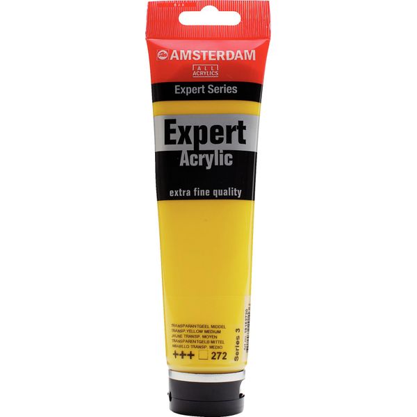 Amsterdam Serie Expert Tubo Di Vernice Acrilica 150 Ml Giallo Trasparente Medio 272-image