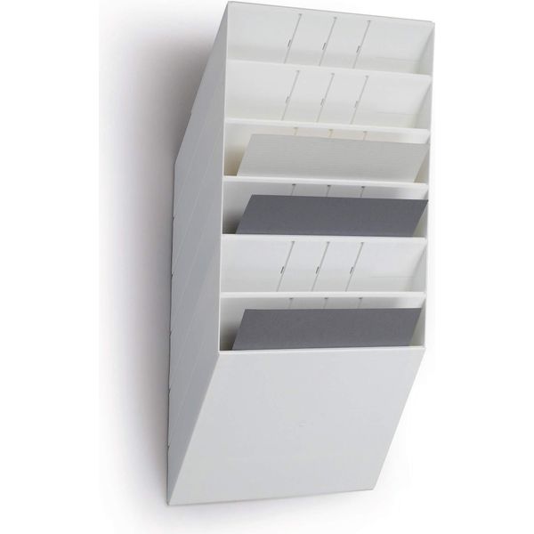 Durable Espositore Da Parete Flexiboxx 6 A4 Orizzontale, 6 Pezzi, Bianco, 1709785010-image