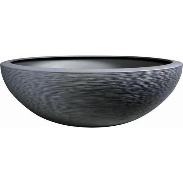 Vaso Per Piante Eda Graphit Lavabo Grigio Grigio Grigio Scuro (Ø 59 X 21 Cm)-image