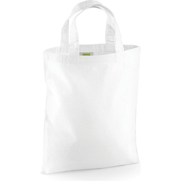 Westrord Mill Mini Shopping Bag, 4 Litri (2 Pezzi/Confezione) BC4529 (Taglia Unica) (Bianco)-image