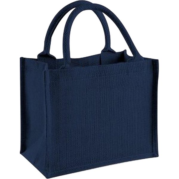 Borsa In Iuta Westford Mill / Mini Borsa Regalo In Iuta, 6 Litri (2 Pezzi/Confezione) BC4155 (Taglia Unica) (Blu Navy/Blu Navy)-image