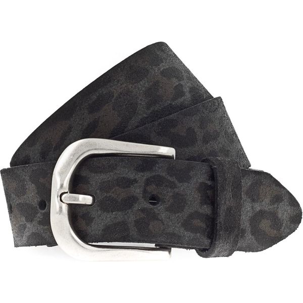 Vanzetti Pelle Cintura Animal Scouting 35Mm Leather Belt W80 Leo Gray Grigio Multicolore-image