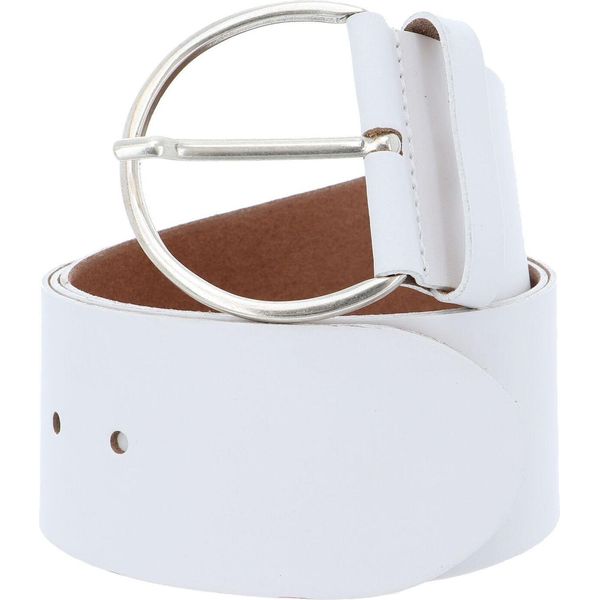 Vanzetti Pelle Cintura Hollywood Boulevard 60Mm Round Leather Belt W75 White Bianco-image