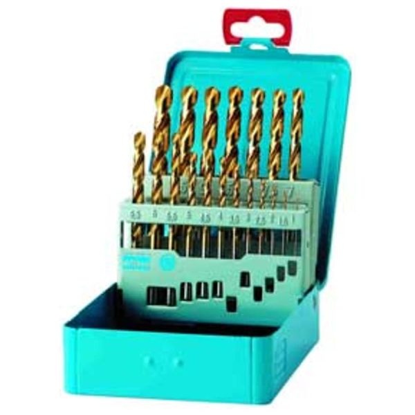 Set Di Punte Elicoidali DöNges Din 338 N, Hss Tin, 1,0-10,0 Mm, Incrementi Di 0,5 Mm-image