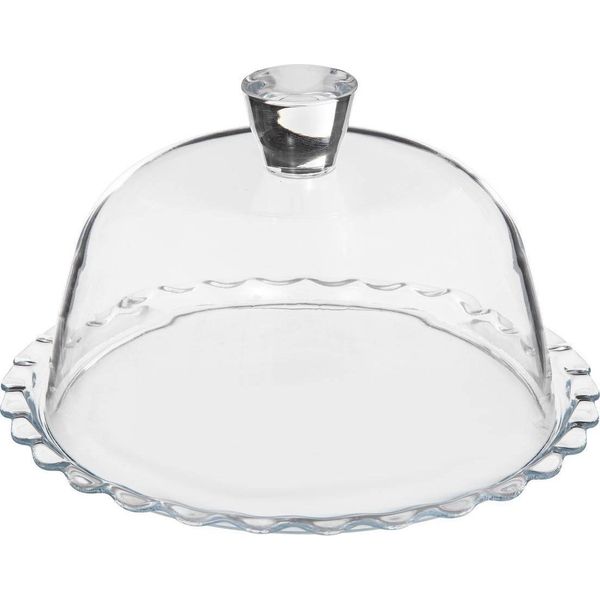 Pasabahce Petite Patisserie Piatto Da Portata Con Campana Di Vetro - 26 X 16 Cm-image