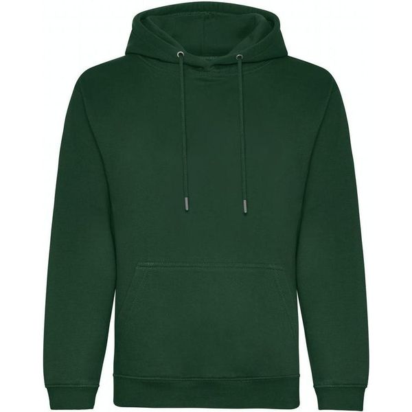 Awdis - Felpa Con Cappuccio, Biologica Per Uomo PC4386 (Xs) (Verde Bottiglia)-image