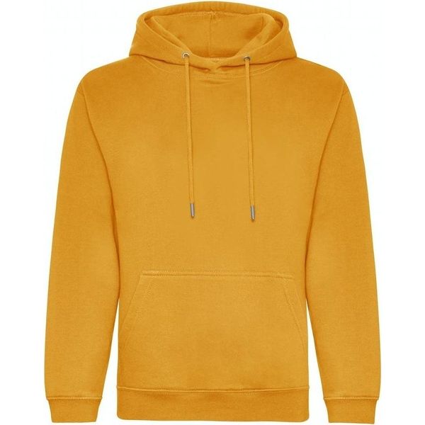 Awdis - Felpa Con Cappuccio, Biologica Per Uomo PC4386 (M) (Giallo Senape)-image