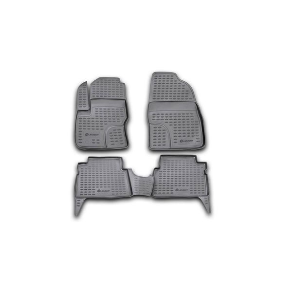 Tappetini Element 3D Per Ford Focus, 2003-2010, Hatchback 5 Porte, 4 Pezzi.-image