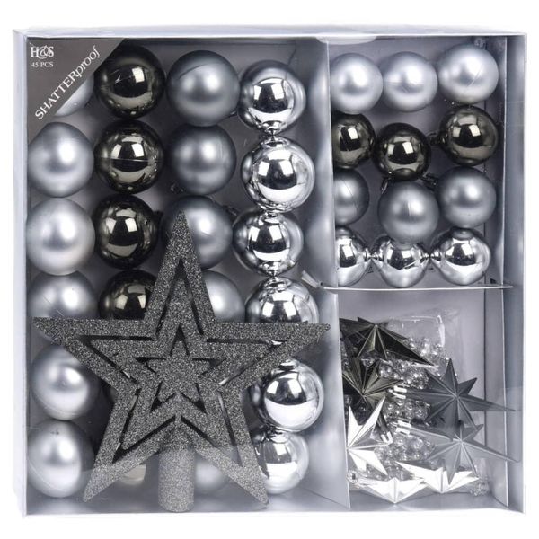 Set Di Decorazioni Natalizie 45 Pz. Decorazioni Natalizie Diverse Selezioni Di Baubles-image