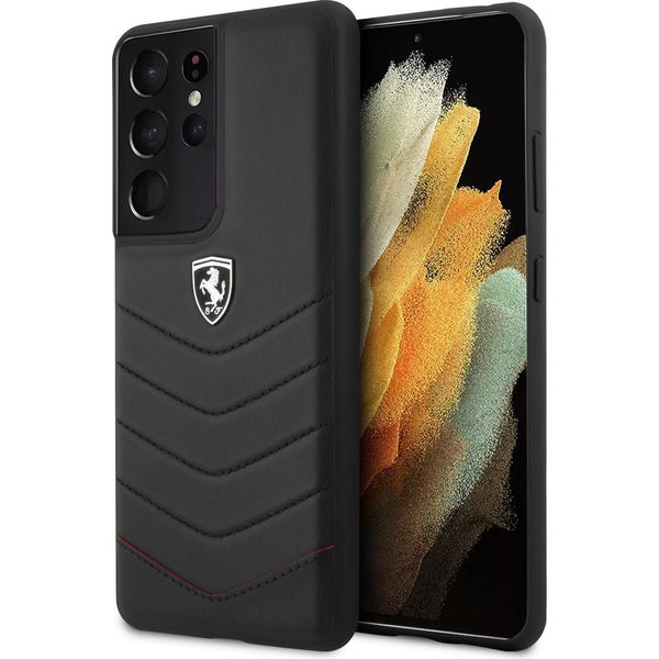 Ferrari Fehquhcs21Lbk S21 Ultra G998Czarny/Black Hardcase Off Track Quilted-image
