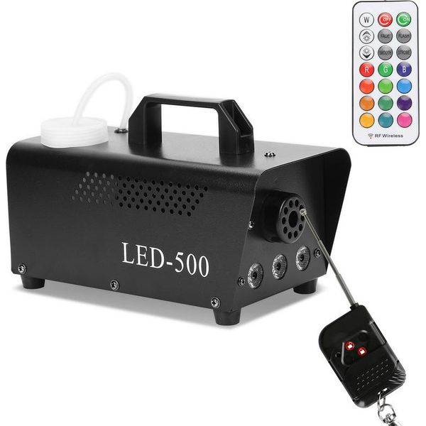 Jiubiaz Nebbia Macchine Palco Luce Effetto Scenico Matrimonio Discoteca Rgb Led 500W Effetto Nebbia-image