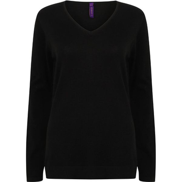 Henbury H721 | Maglia Leggera Da Donna Con Collo A V - Colore: Nero - Taglia: 4XL-image