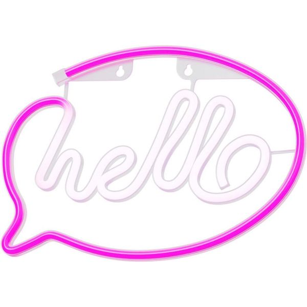 Forever Light Luce Al Neon Led Hello Rosa/Bianco - FLNE15-image