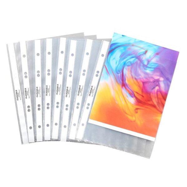 Durable 265019 100Er ProspekthüLlen Din A5 Transparent Genarbt 0,06 Mm-image