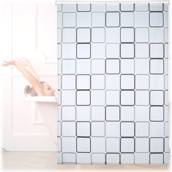 Relaxdays 10026666_1049 Relaxdays Duschrollo Square 160,0 X 240,0 Cm-image